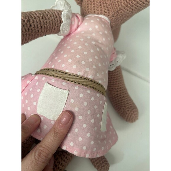 Pottery Barn Kids Knit Crochet Mouse Plush PBK - Picture 3 of 8